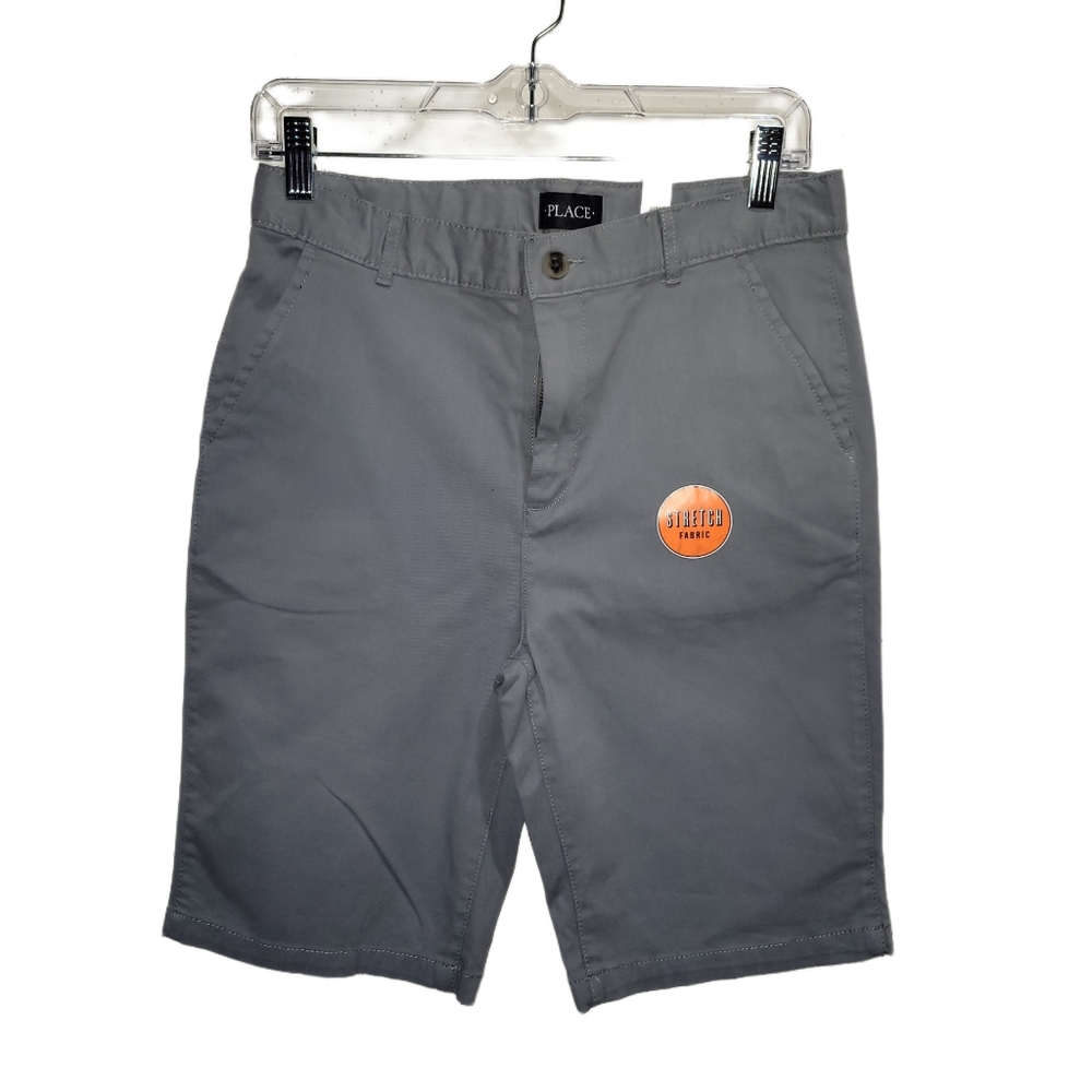 NWT Children's Place boy shorts, size 16, grey color